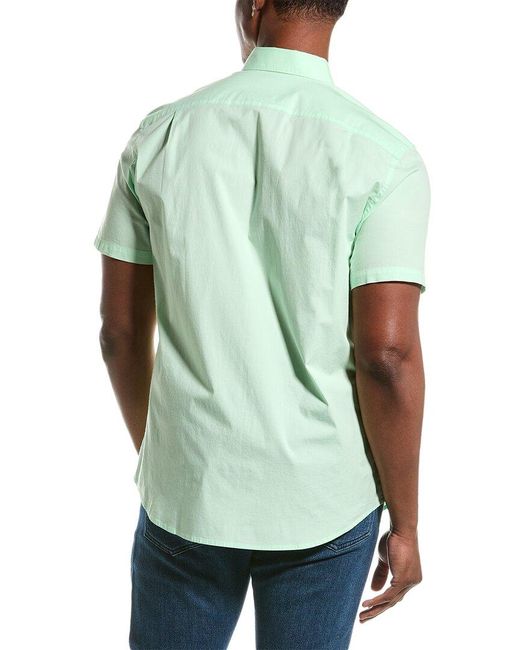 Psycho Bunny Green Embroidered Logo Shirt for men