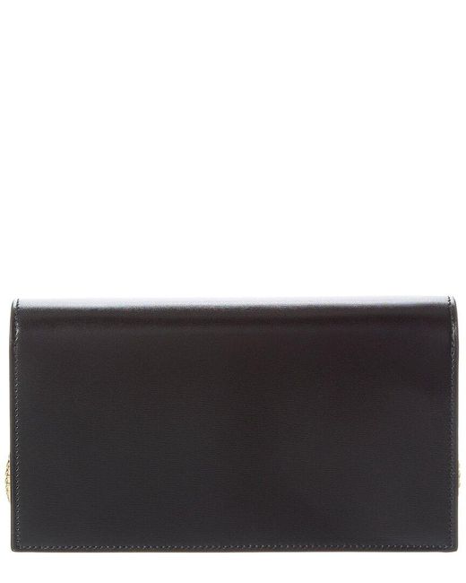 Ferragamo Black Ferragamo Double Gancini Leather Mini Bag
