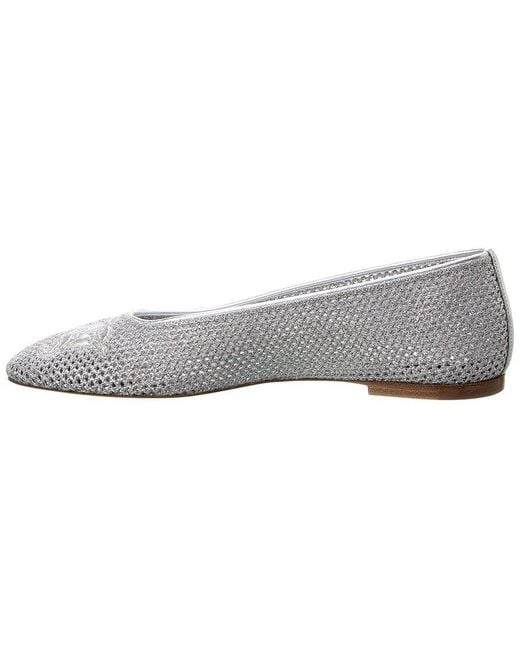 Burberry White Mesh Ballet Flat