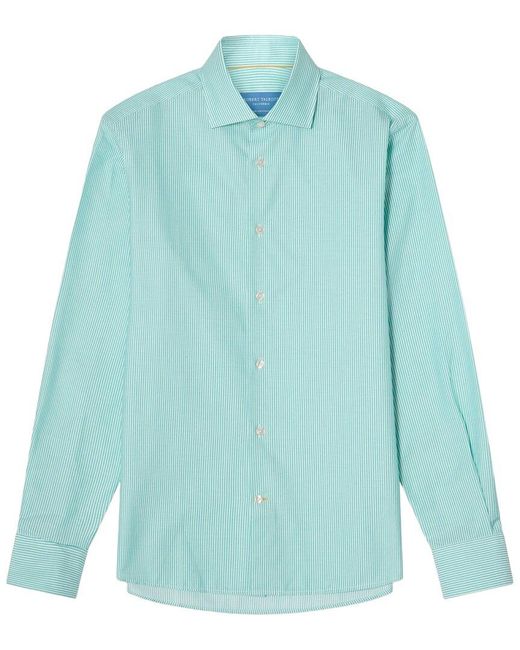 Robert Talbott Blue Reynolds Stripe Twill Dress Shirt for men