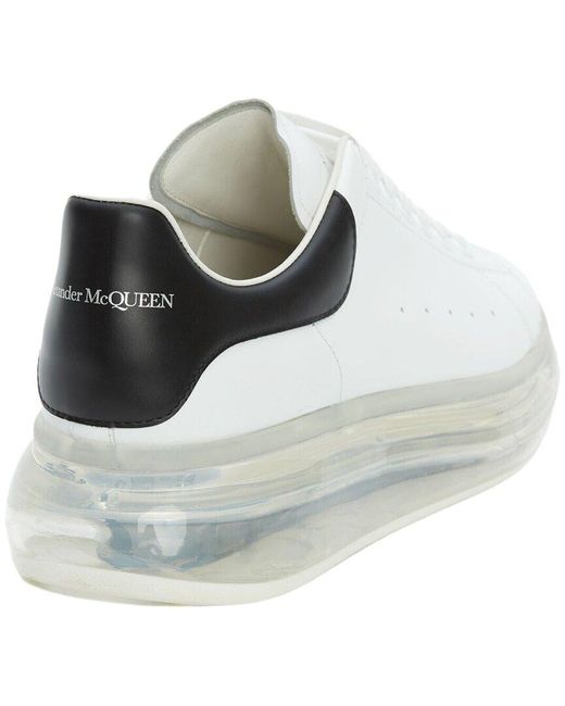 Alexander McQueen White Leather Oversized Sneakers