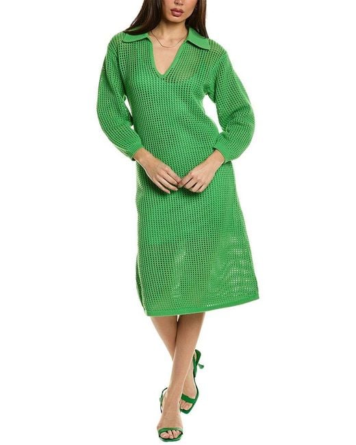 Equipment Green Remy Midi Dress