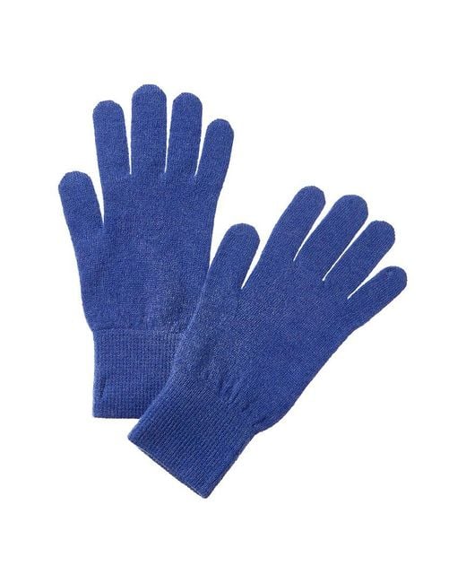 SCOTT & SCOTT LONDON Blue Classic Cashmere Gloves