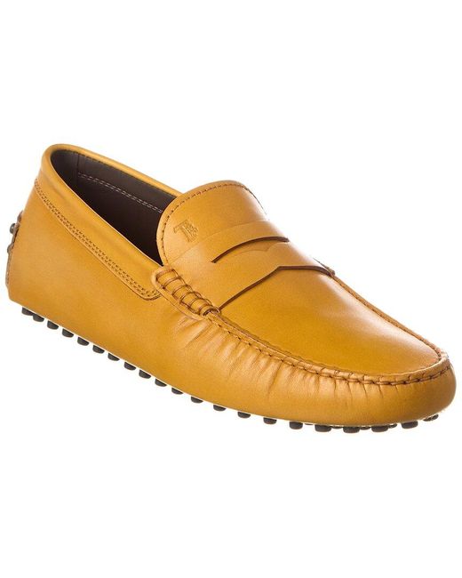 Tod's Yellow Nuovo Gommino Leather Loafer for men