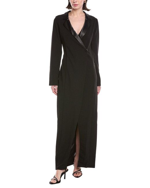 Rachel Roy Black Griffith Tuxedo Gown