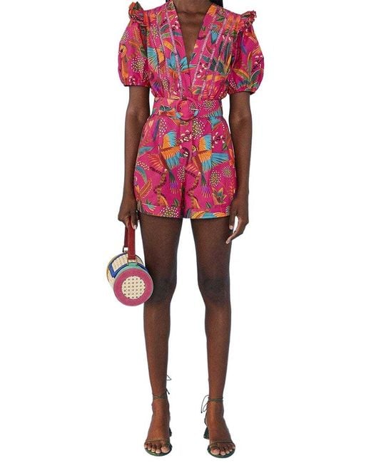Farm Rio Red Romper