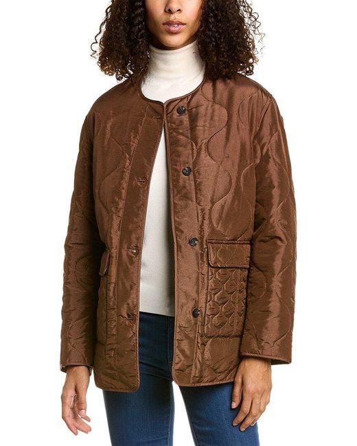 AllSaints Brown Foxi Liner Jacket