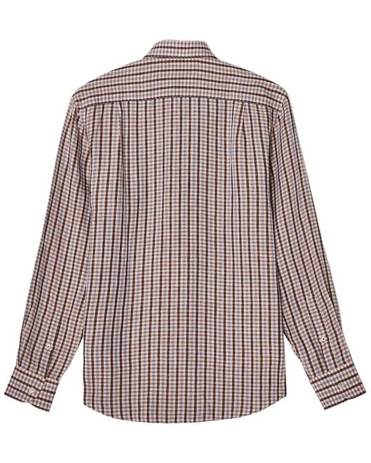 Robert Talbott Multicolor Morgan Multi Check Linen Shirt for men