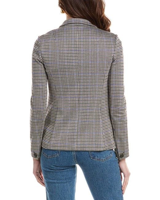 Rag & Bone Gray Slade Plaid Blazer