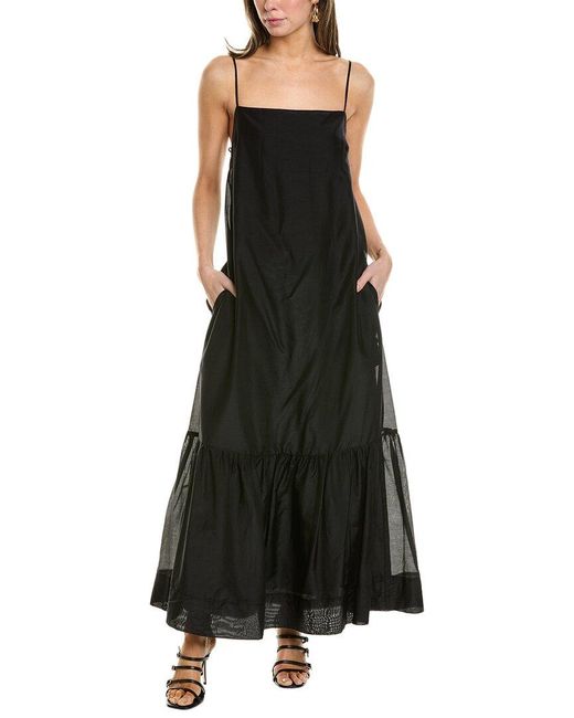 Bec & Bridge Black Bec + Bridge Millie Silk-blend Maxi Dress