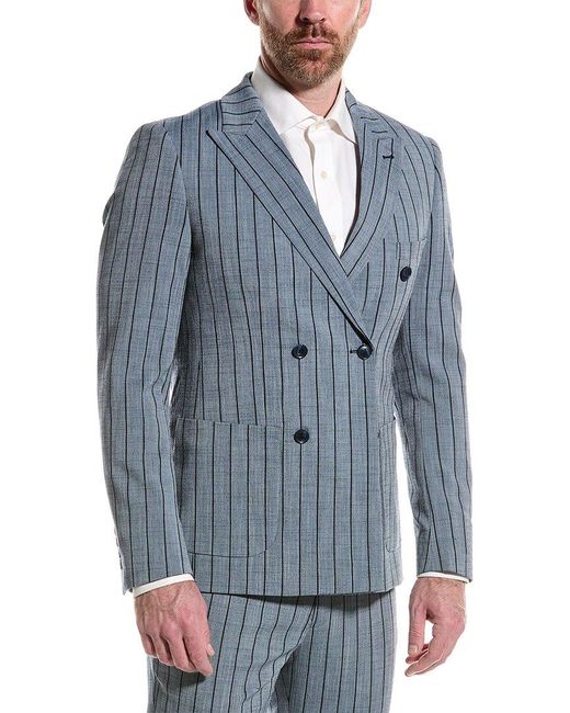 Paisley & Gray Blue Soho Slim Fit Jacket for men