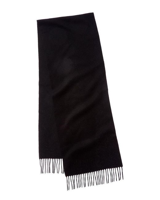 Phenix Black Woven Cashmere Solid Scarf