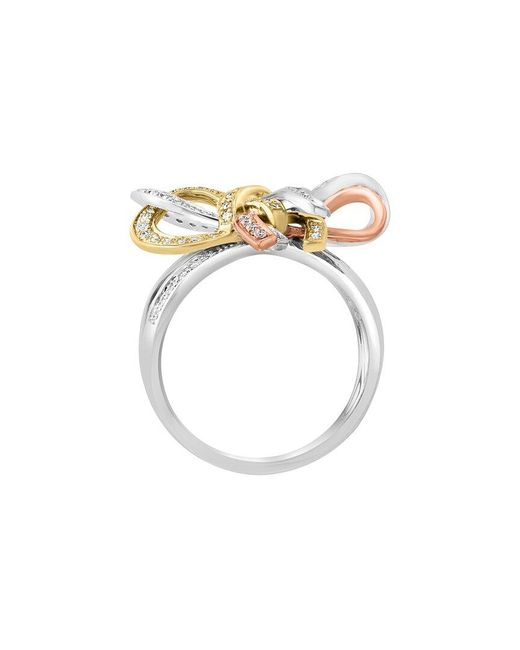 Effy Fine Jewelry White 14K 1.01 Ct. Tw. Diamond & Ruby Ring