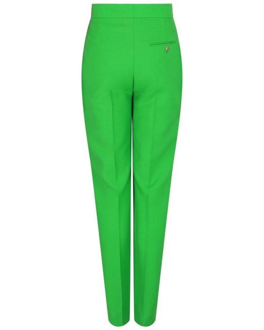 McQueen Green Wool & Mohair Trouser