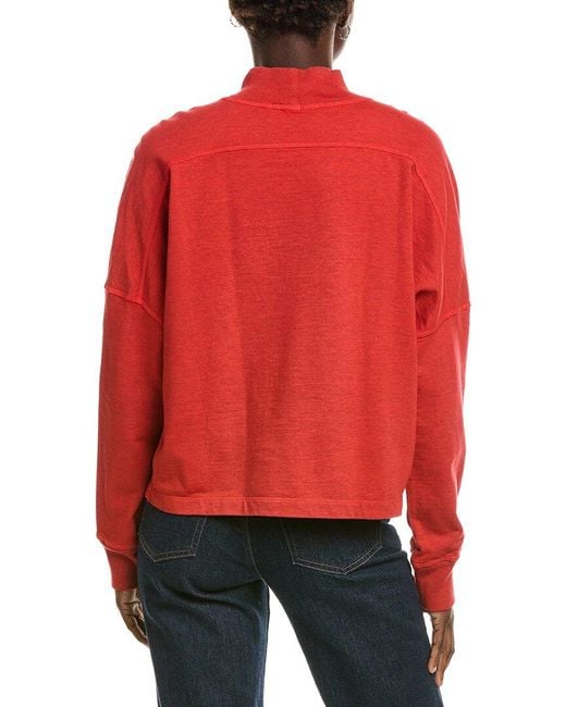 Michael Stars Red Mila Sweatshirt