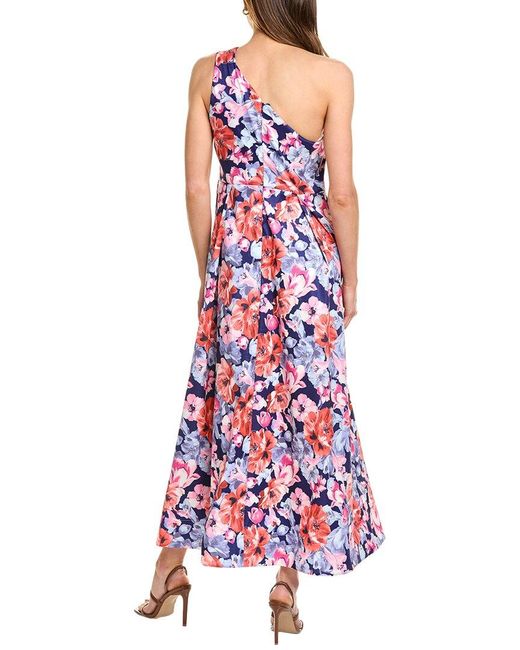 Rhonda High Slit Taffeta Dress