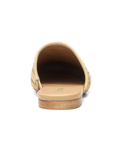 Joie White Luciee Leather Slide