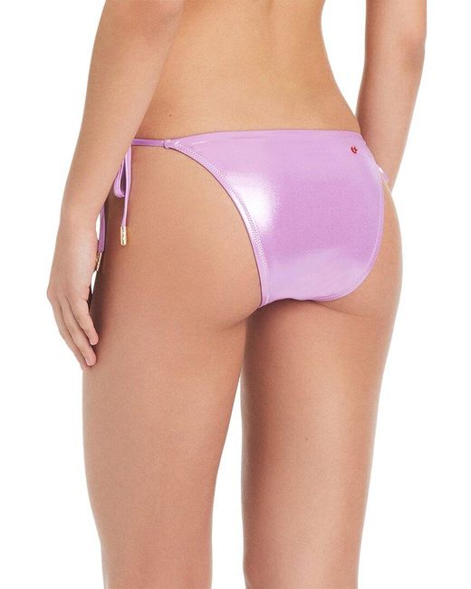 Red Carter Pink Center Stage Tie Side Swim Bottoms