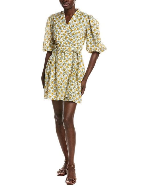 Garrie B White All Over Wrap Mini Dress