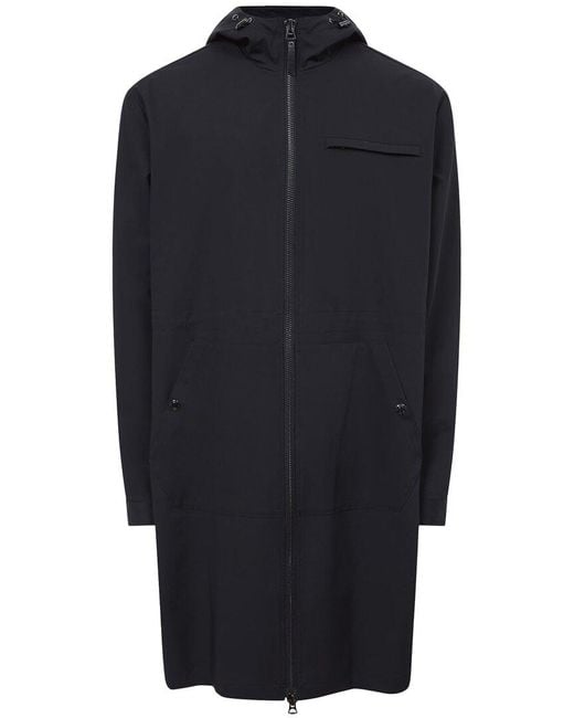 Reiss Blue Sidahn Hooded Parka for men