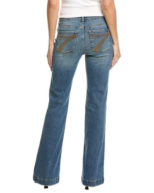 7 For All Mankind Blue Dojo Felicity Flare Jean