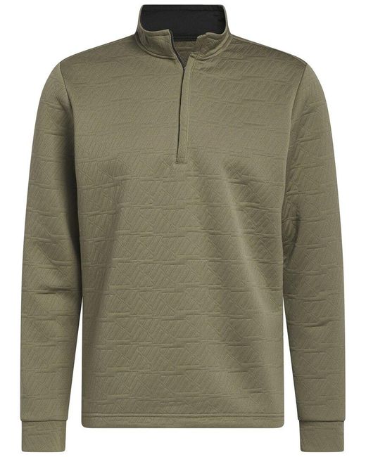 Adidas Originals Green Dwr 1/4-zip Pullover for men