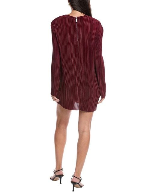 Rebecca Minkoff Red Pleated Mini Dress