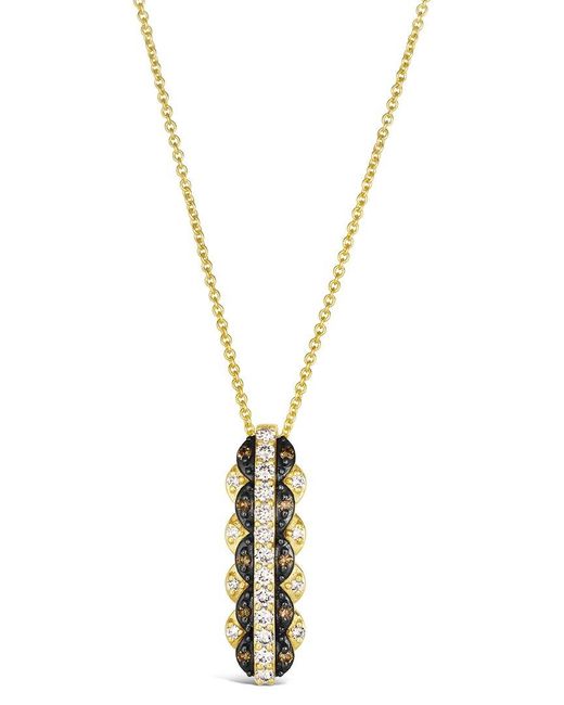 Le Vian Metallic Honey & Chocolate 14K 0.35 Ct. Tw. Diamond Pendant