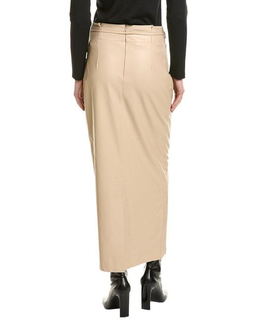 Theo the Label Natural Hera Midi Skirt