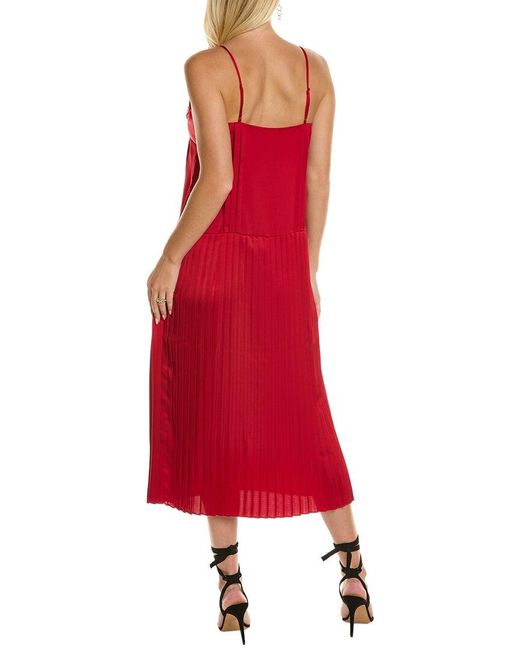 Rebecca Taylor Red Sateen Slip Dress
