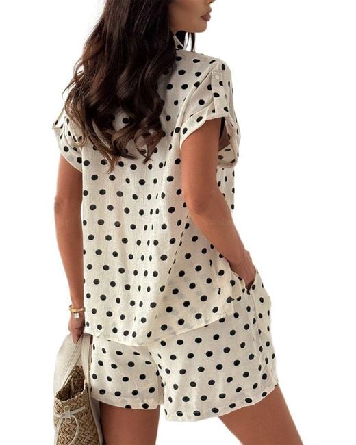 Kayla Paris Brown Shirt & Short Set