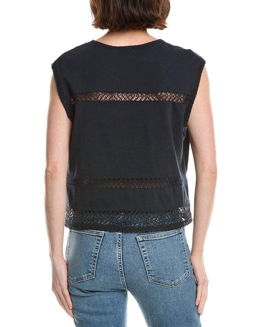 Rag & Bone Blue Rosie Muscle Tank