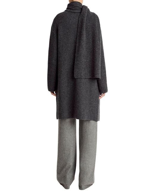 Vince Black Wool-Blend Car Coat