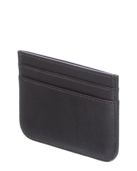 Fendi Gray Ff Leather Card Case