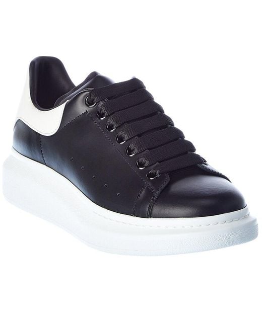 Alexander McQueen Oversized Leather Sneakers - Black