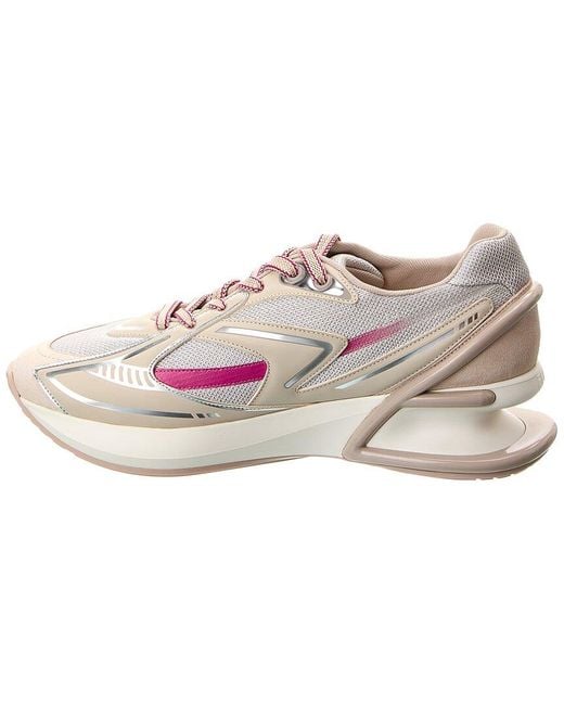 Fendi Pink First 1 Tech Fabric & Leather Sneaker