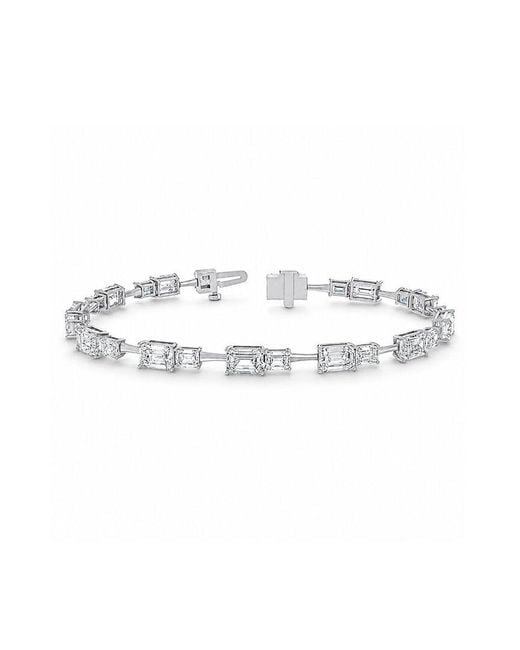 Lab Grown Diamonds White 14K 9.00 Ct. Tw. Lab-Grown Diamond Tennis Bracelet