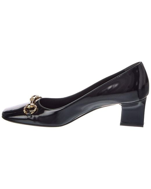 Gucci Black Signora Leather Pump