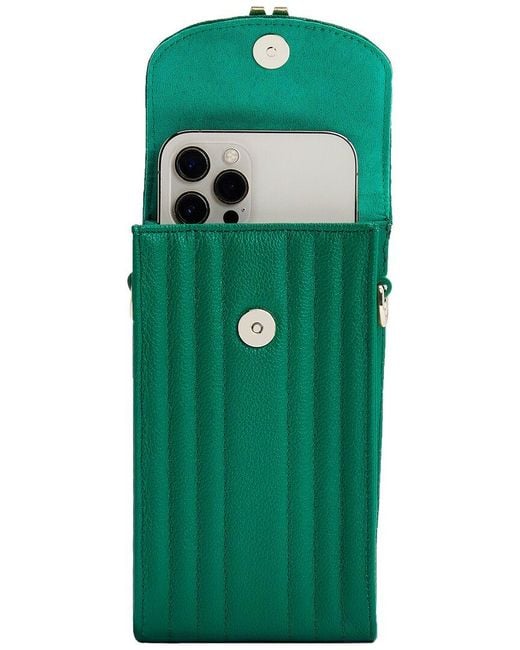 Wolf Green 1834 Mimi Phone Case With Wristlet In Forest