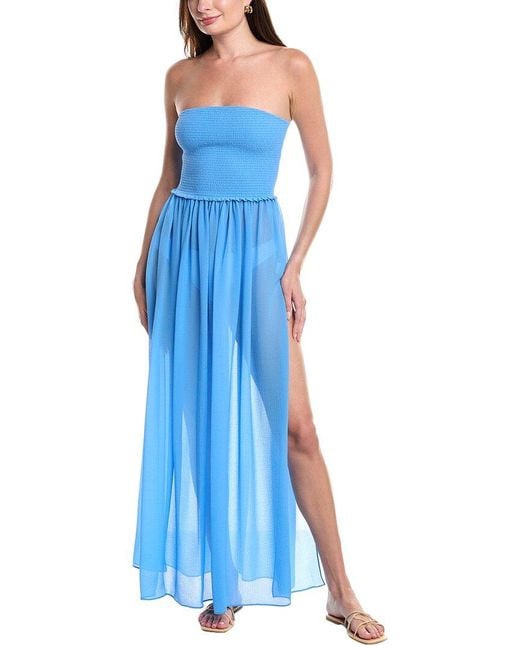 Ramy Brook Blue Calista Maxi Dress