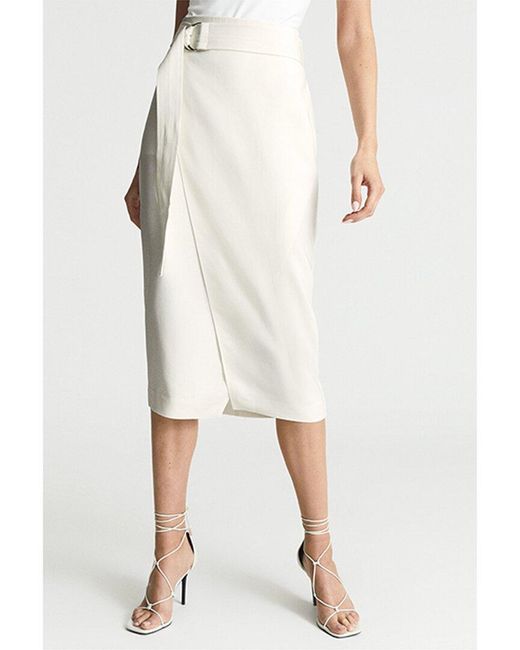 Reiss White Alora Skirt