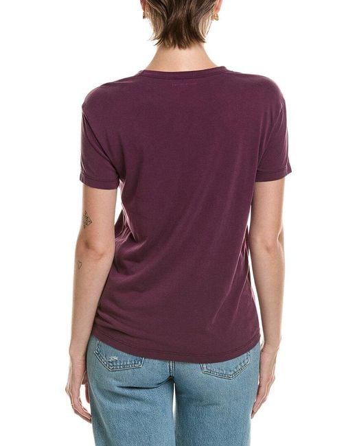 Officine Generale Purple Lara Pigment Dye Solid Shirt