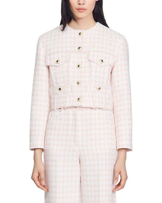 Sandro White Liano Blazer