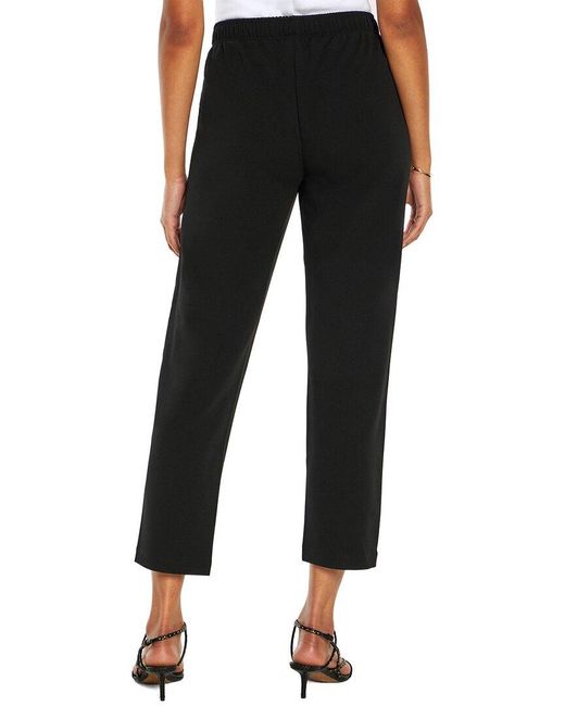 Three Dots Black Anne Tapered Pant