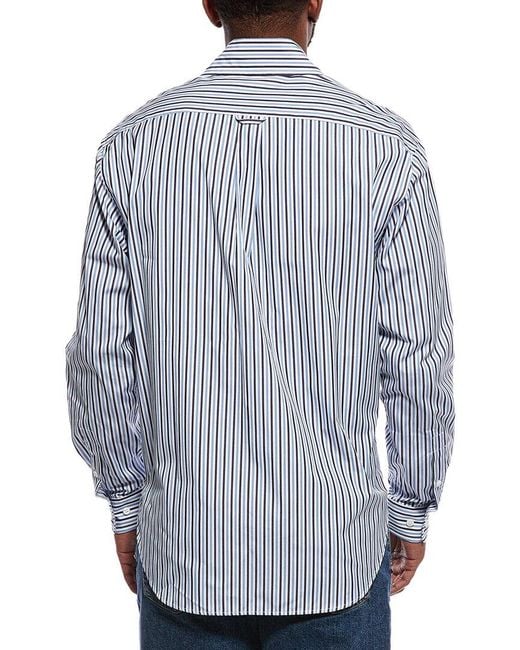 Palm Angels Blue Button Shirt for men