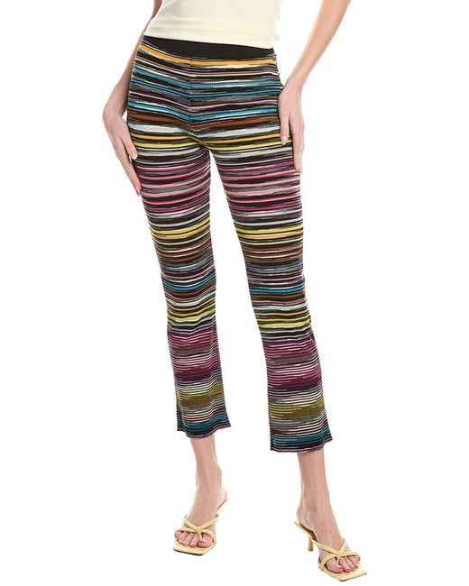 Missoni Blue Wool-Blend Pant