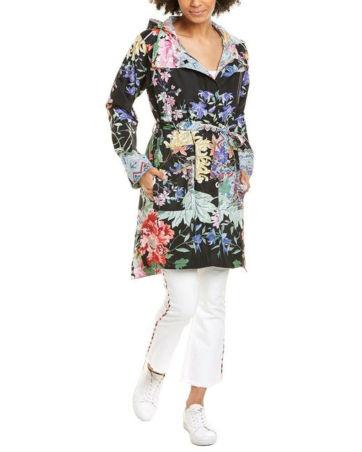 Johnny Was Loral Reversible Raincoat 
