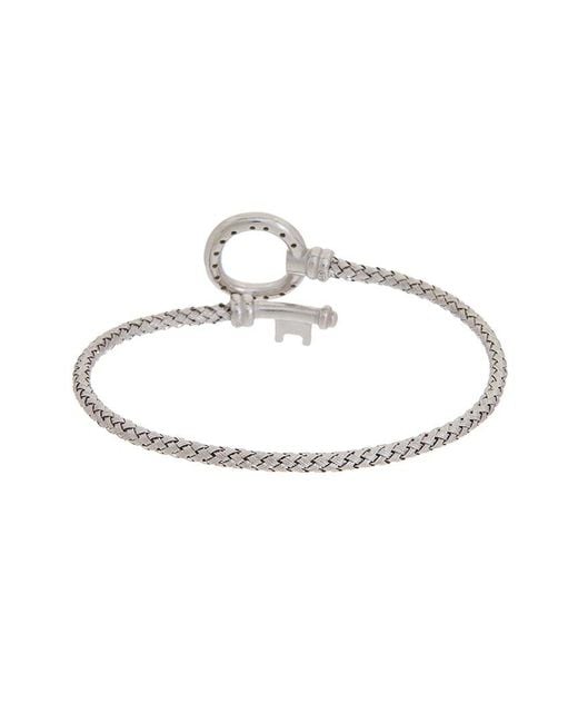 Meshmerise White 18K Over 0.15 Ct. Tw. Diamond Mesh Bangle Bracelet