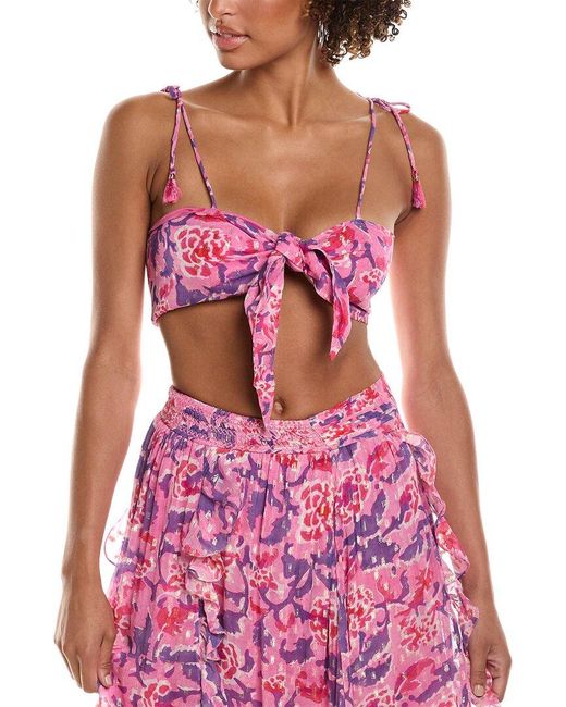 Rococo Sand Pink Bandeau Top