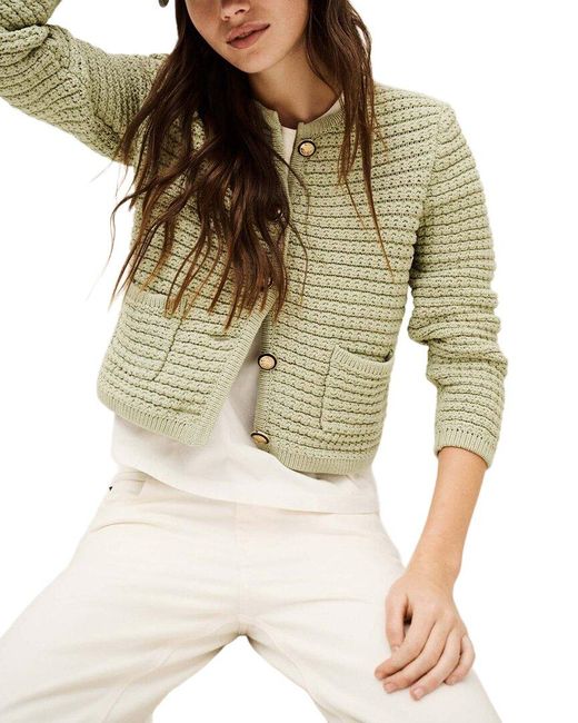 Ba&sh Natural Gaspard Cardigan
